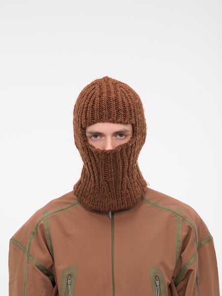 Knit Balaclava (208OT04-BRW0001-BROWN)