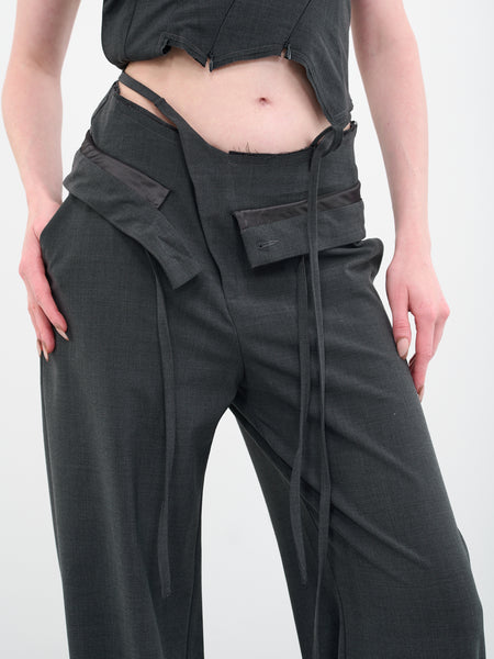 Double Fold Suit Trousers (2302407-ANTHRA)