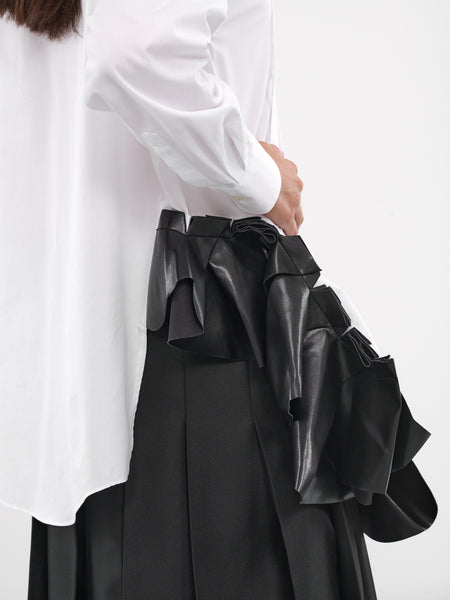 Asymmetric Shirt (GN-B010-051-WHITE-BLACK)