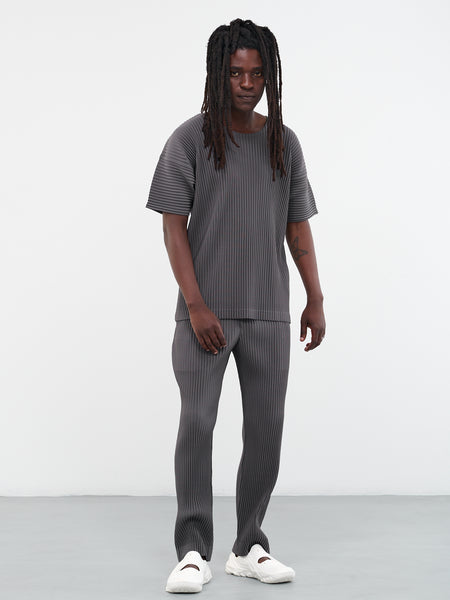 Color Pleats T-Shirt (HP36JK193-16-GRAY)