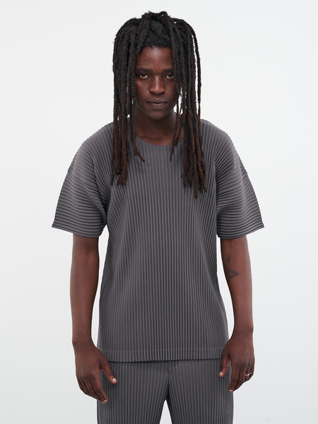 Color Pleats T-Shirt (HP36JK193-16-GRAY)