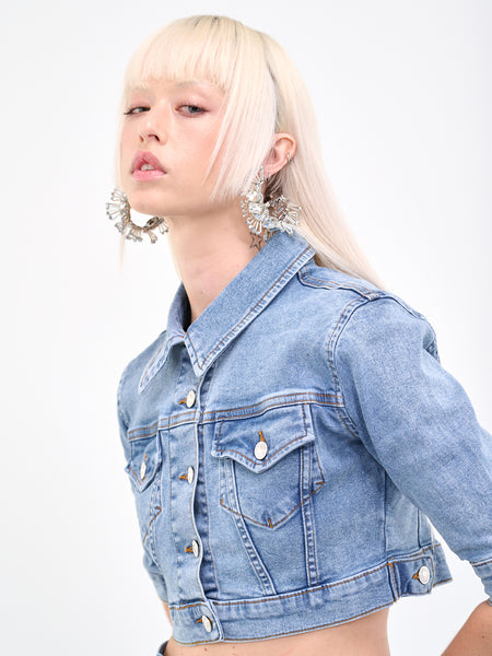 Denim Crop Jacket (J0501-8238-1295-BLUE)