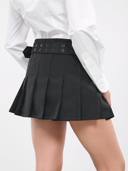 Object OBJLISA SHORT PLEAT SKIRT - A-line skirt - black - Zalando.de
