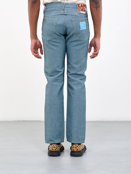 Stitched Indigo Jeans (KAP-307-N3A-BLUE)