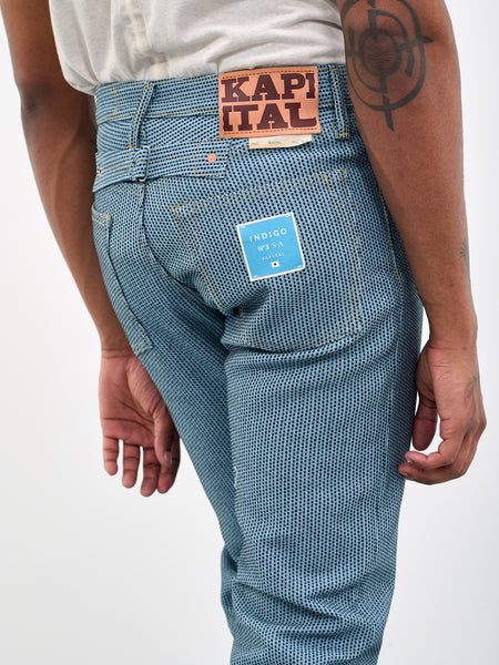 KAPITAL Stitched Indigo Jeans | H. Lorenzo