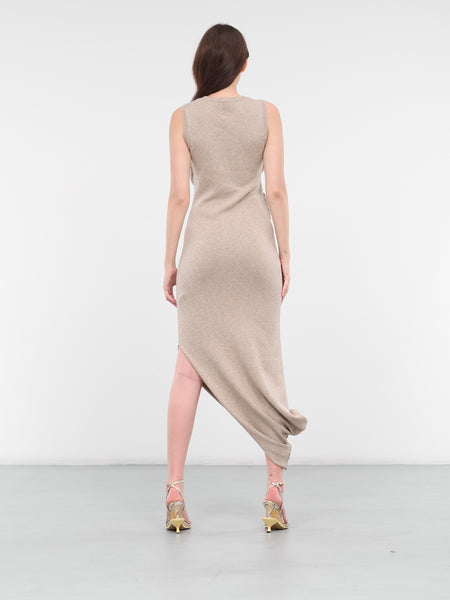 Padded Twisted Tank Dress (KW1066-YN0320-BEIGE)