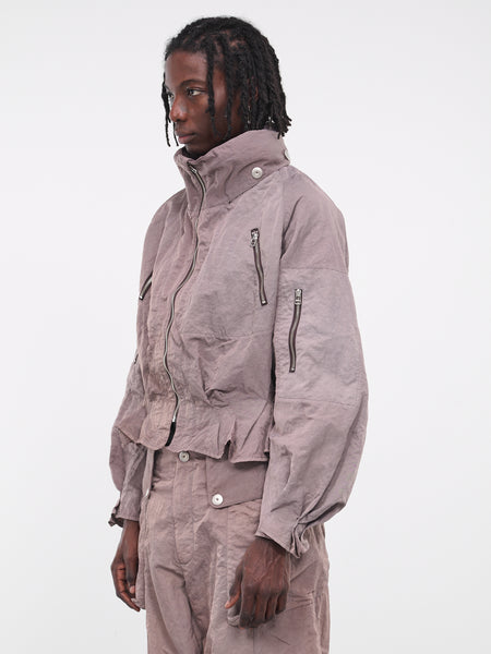 Tech Pleated Jacket (PRK102-02-DYED-SMOKE)