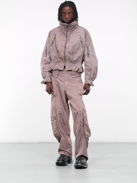 Tech Pleated Jacket (PRK102-02-DYED-SMOKE)