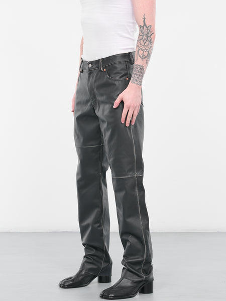 Leather Pants (S62LB0142-SY1645-BLACK)