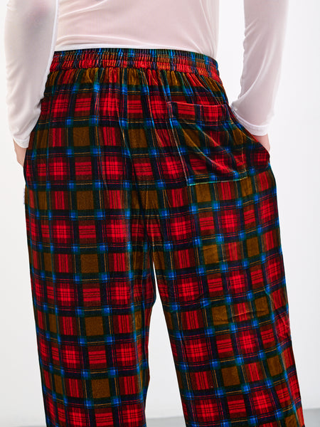 Buy Rosso Milano Light Blue & Red Plaid Pants at In Style –  InStyle-Tuscaloosa