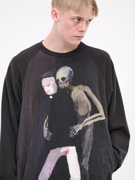 Graphic Print Crewneck (UC1D4806-2-BLACK)