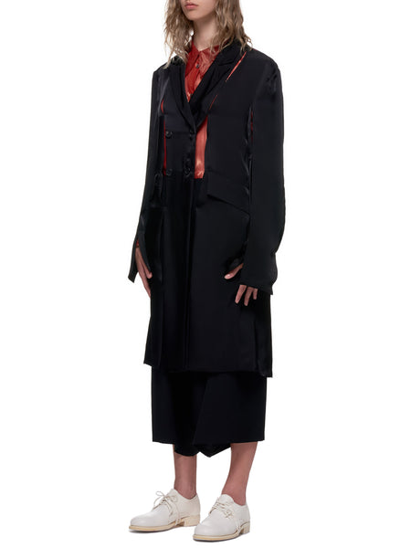 Ann Demeulemeester Satin Duster Coat | H.Lorenzo