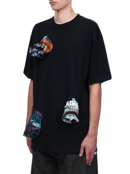 Raf Simons Oversized Printed Pocket Holes T-Shirt | H. Lorenzo