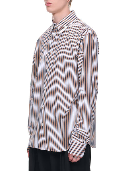 Striped Shirt (729174V2L40-8973-CAMEL-BLACK)