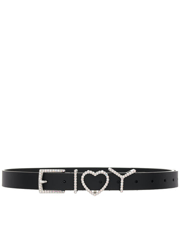 Y Heart Belt (BELT11B-S24-S10-BLACK-RHINESTO)