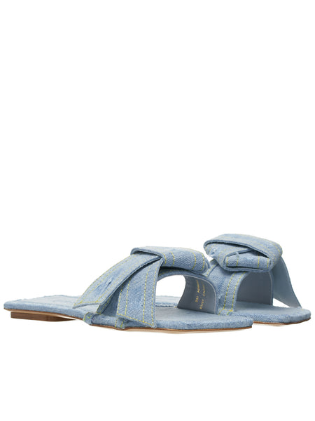 Nomad Sandal In Denim Noir