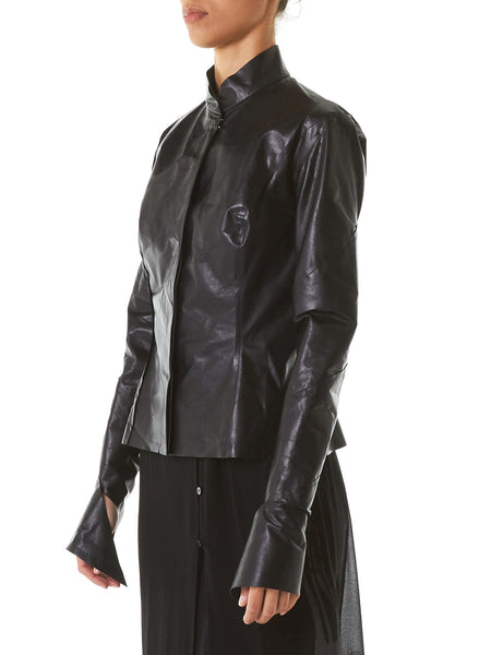 Polished Leather Jacket (JW170-NL-0-4-BLACK)