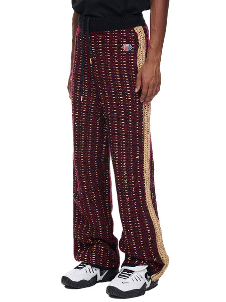 Pistol Track Pants (N3-KN-02-PISTOL-MAROON-GRAIN)