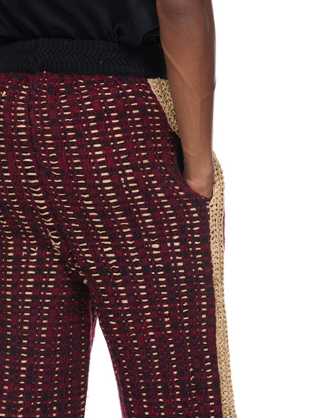 Pistol Track Pants (N3-KN-02-PISTOL-MAROON-GRAIN)