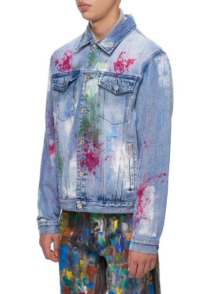 Geo Paint-Splattered Jacket