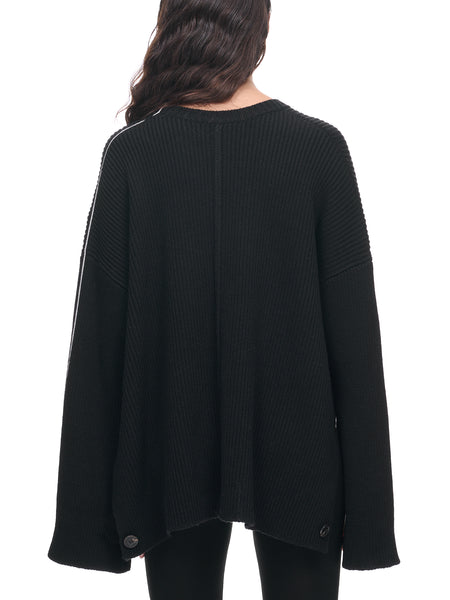 Knit Cape Sweater (PD-723-WOL-YWV004-BLACK)