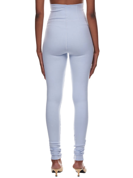 High-Waist Goddess Legging - White/White