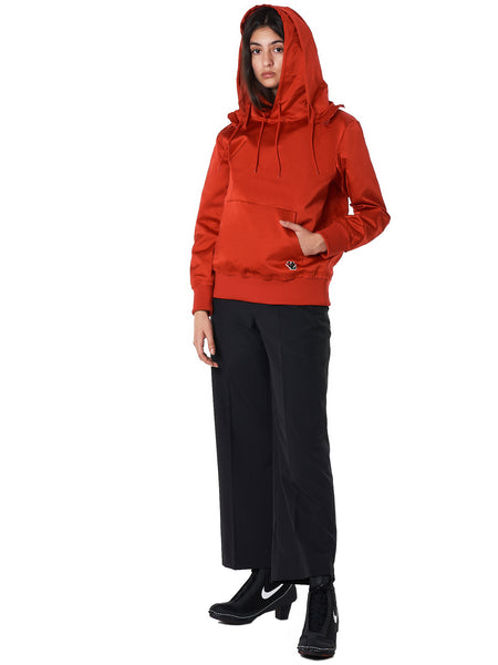 Undercover Double-Hooded Silk Pullover