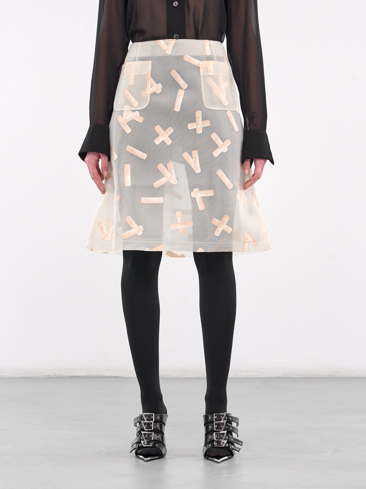 Bandaid Skirt (0008-BANDAID-ECRU)