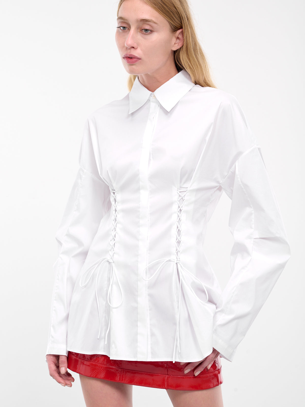 Laced Button Down (001194-196-WHITE)