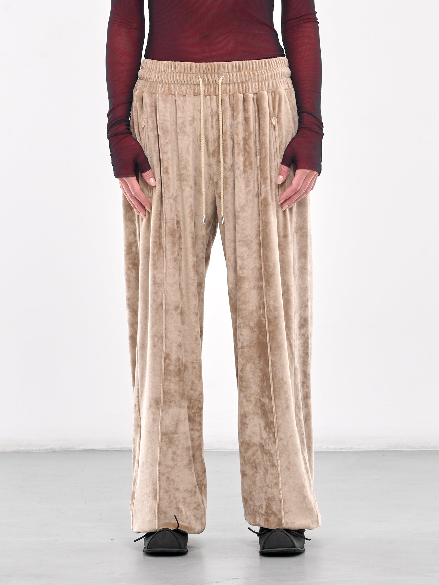 Velour Track Pants (005096-204-SAND)