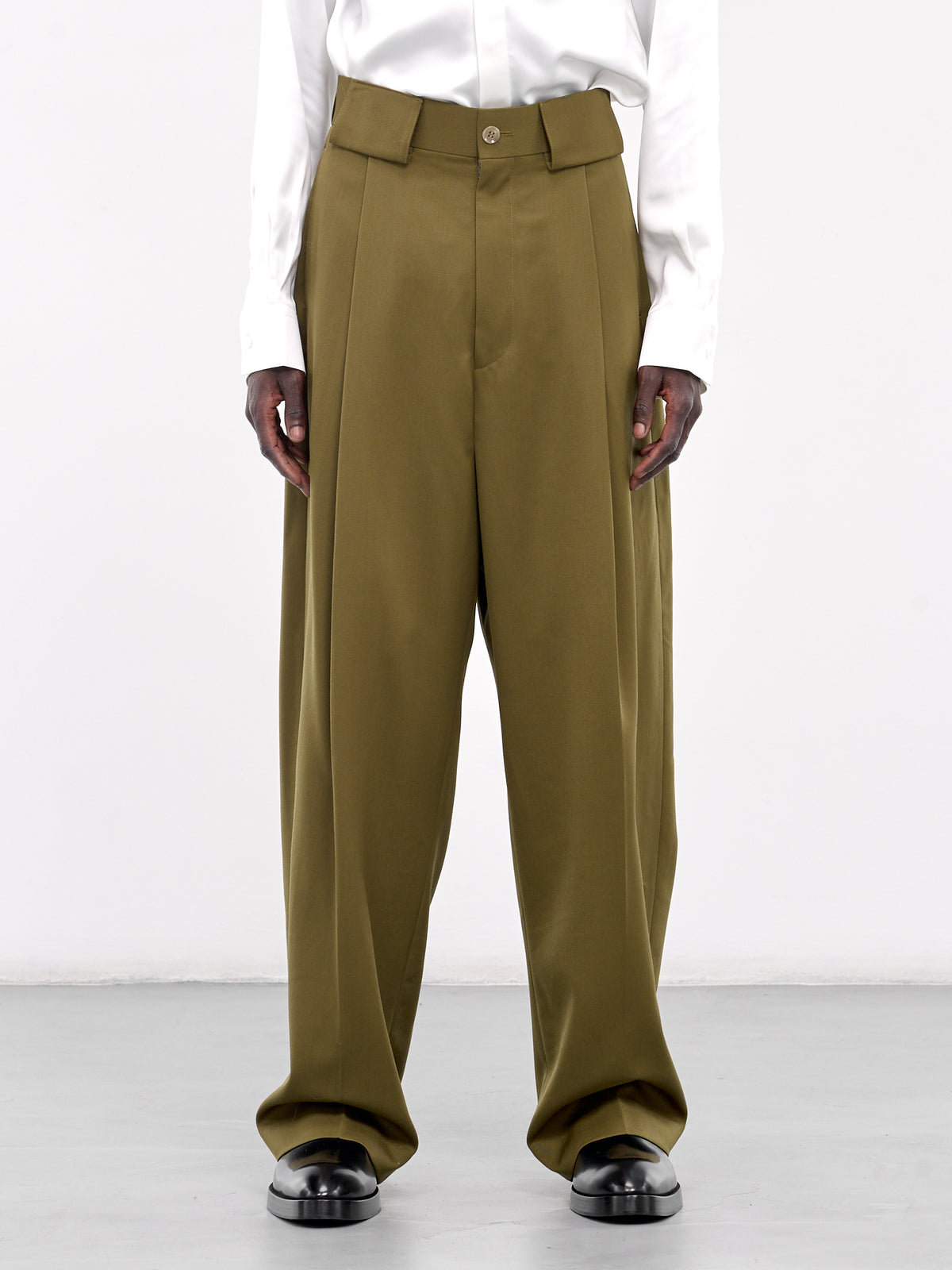 Oversized Belt Loop Trousers (007-05K-LIGHT-BROWN)