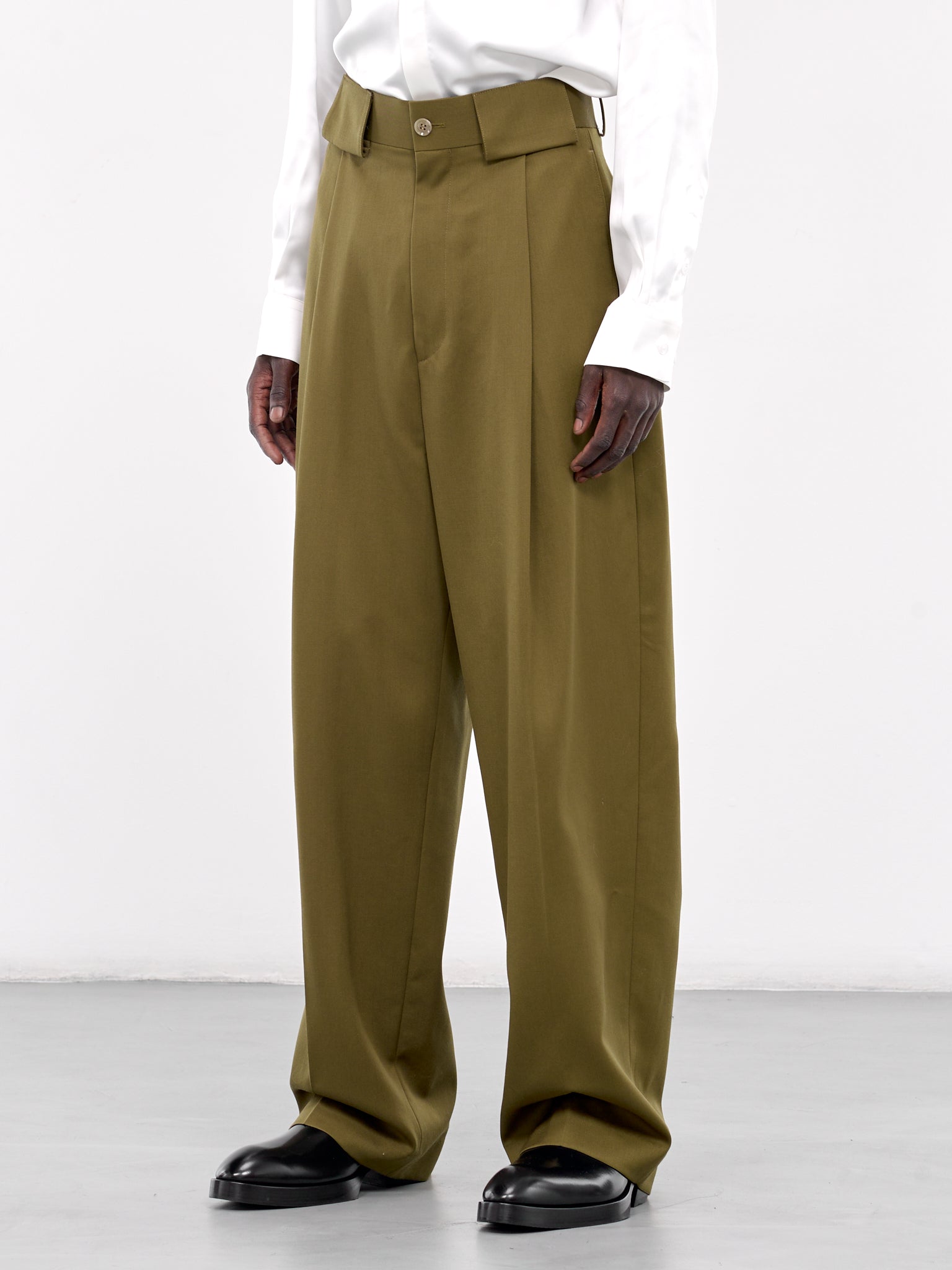 Oversized Belt Loop Trousers (007-05K-LIGHT-BROWN)