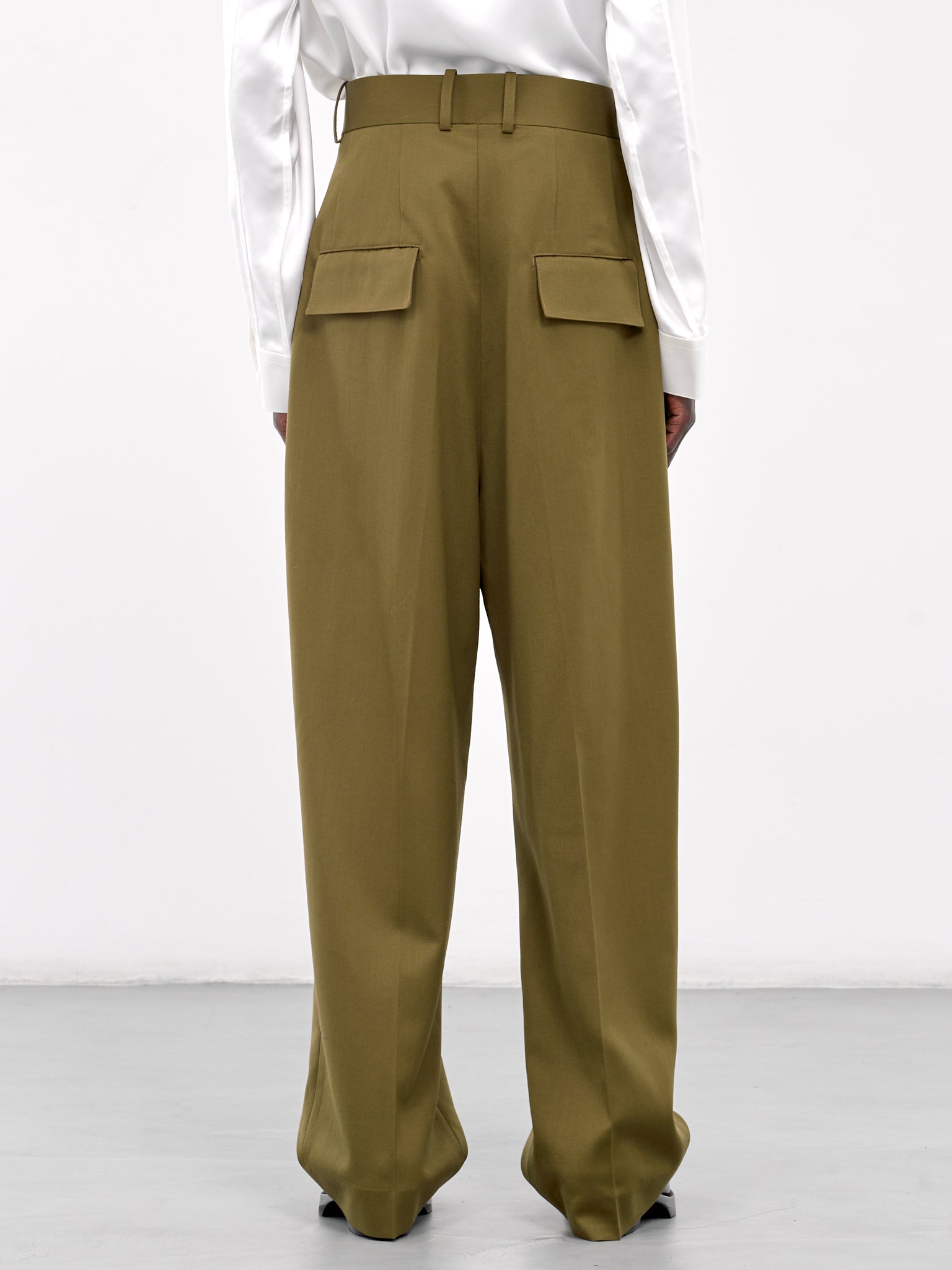 Oversized Belt Loop Trousers (007-05K-LIGHT-BROWN)