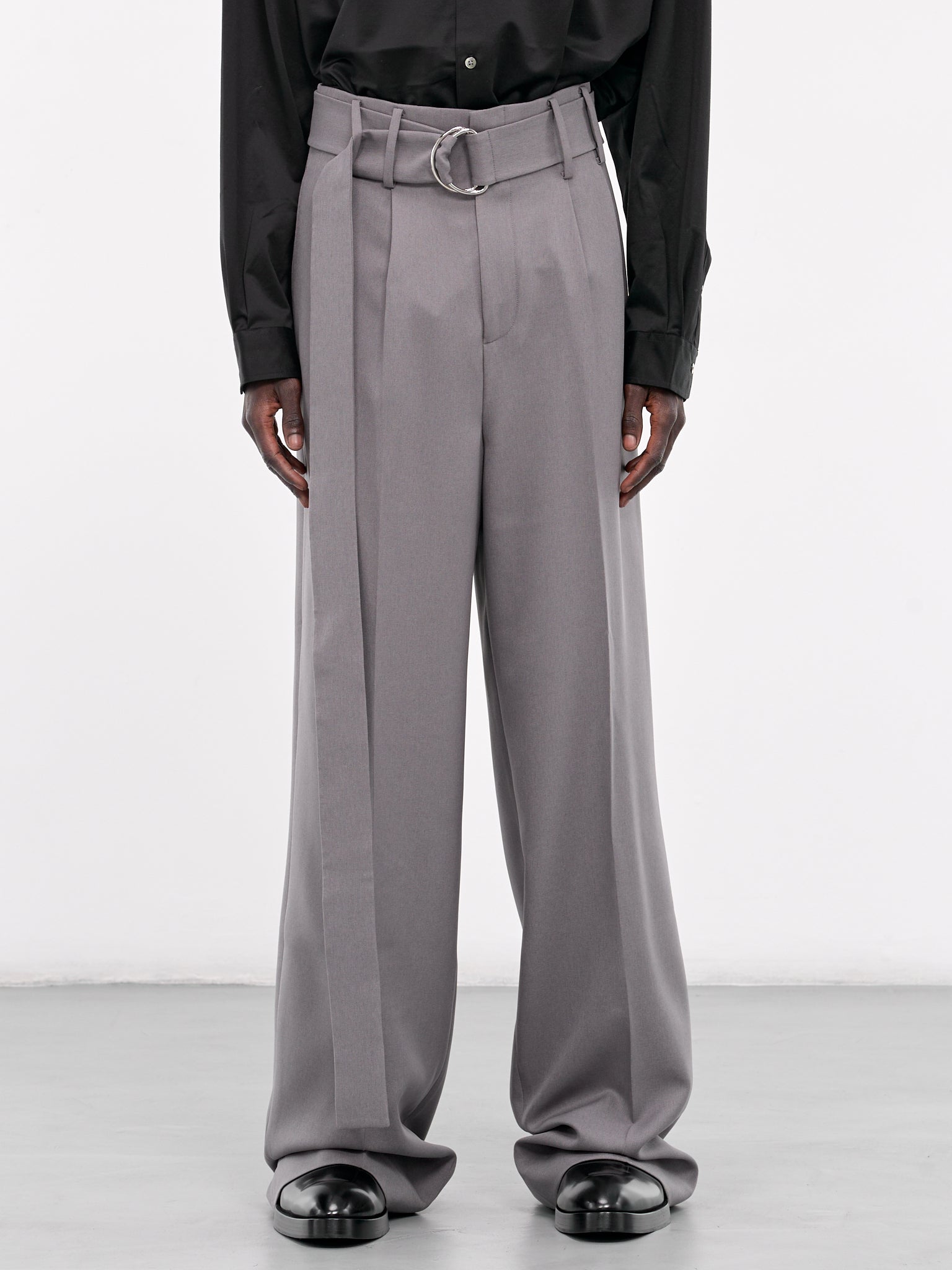 Double Pleated Trousers (007-15G-LIGHT-GREY)