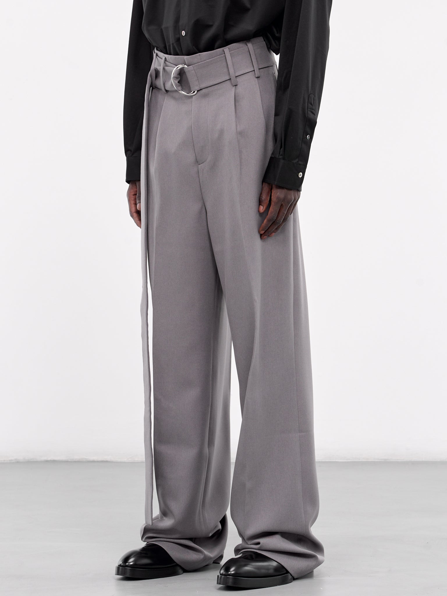 Double Pleated Trousers (007-15G-LIGHT-GREY)