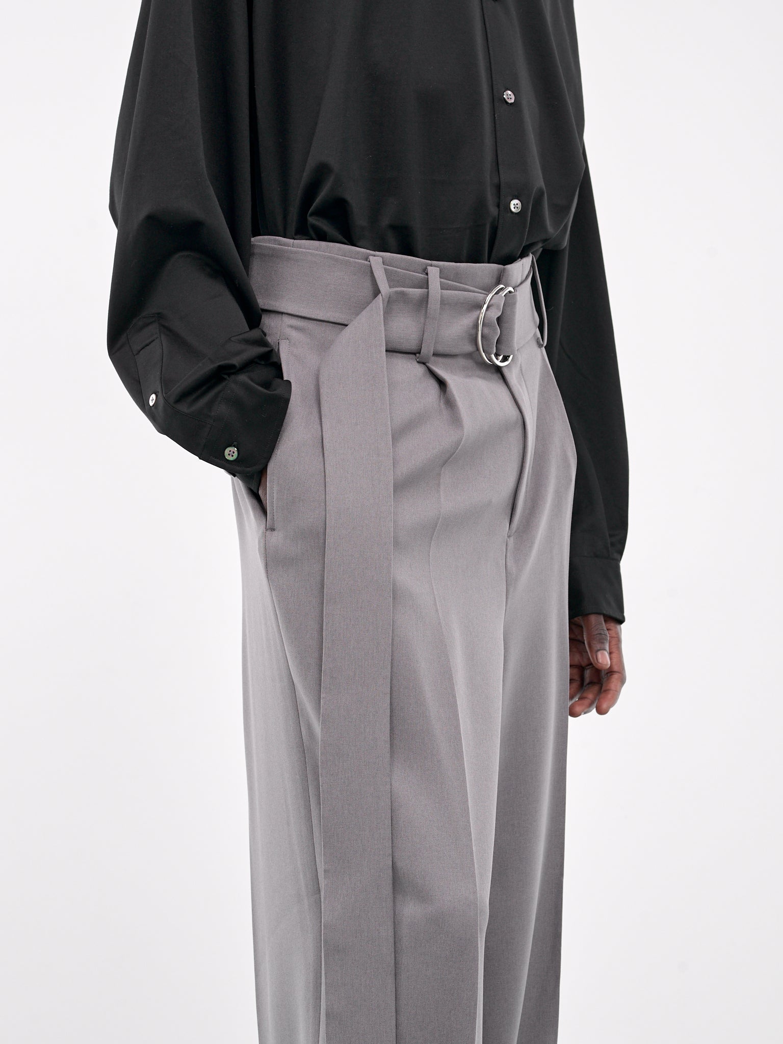 Double Pleated Trousers (007-15G-LIGHT-GREY)