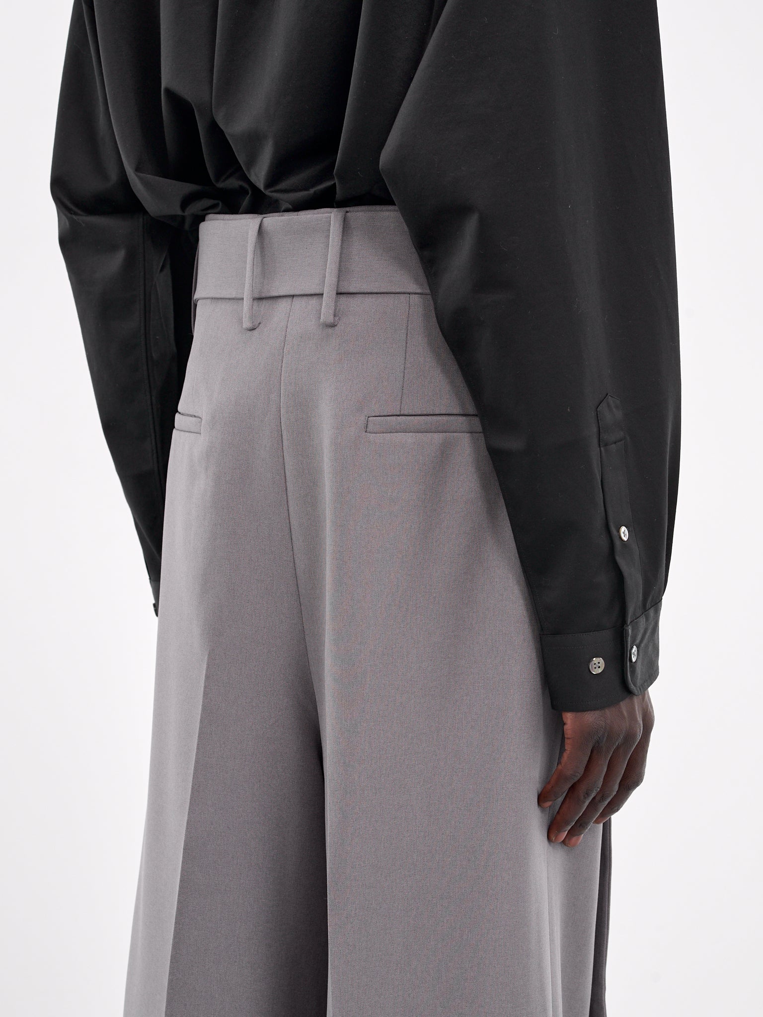 Double Pleated Trousers (007-15G-LIGHT-GREY)