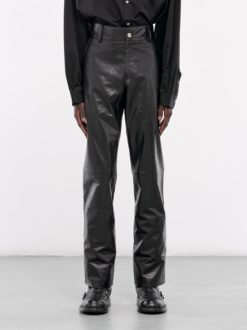 Leather Trousers (007-28-BLACK)