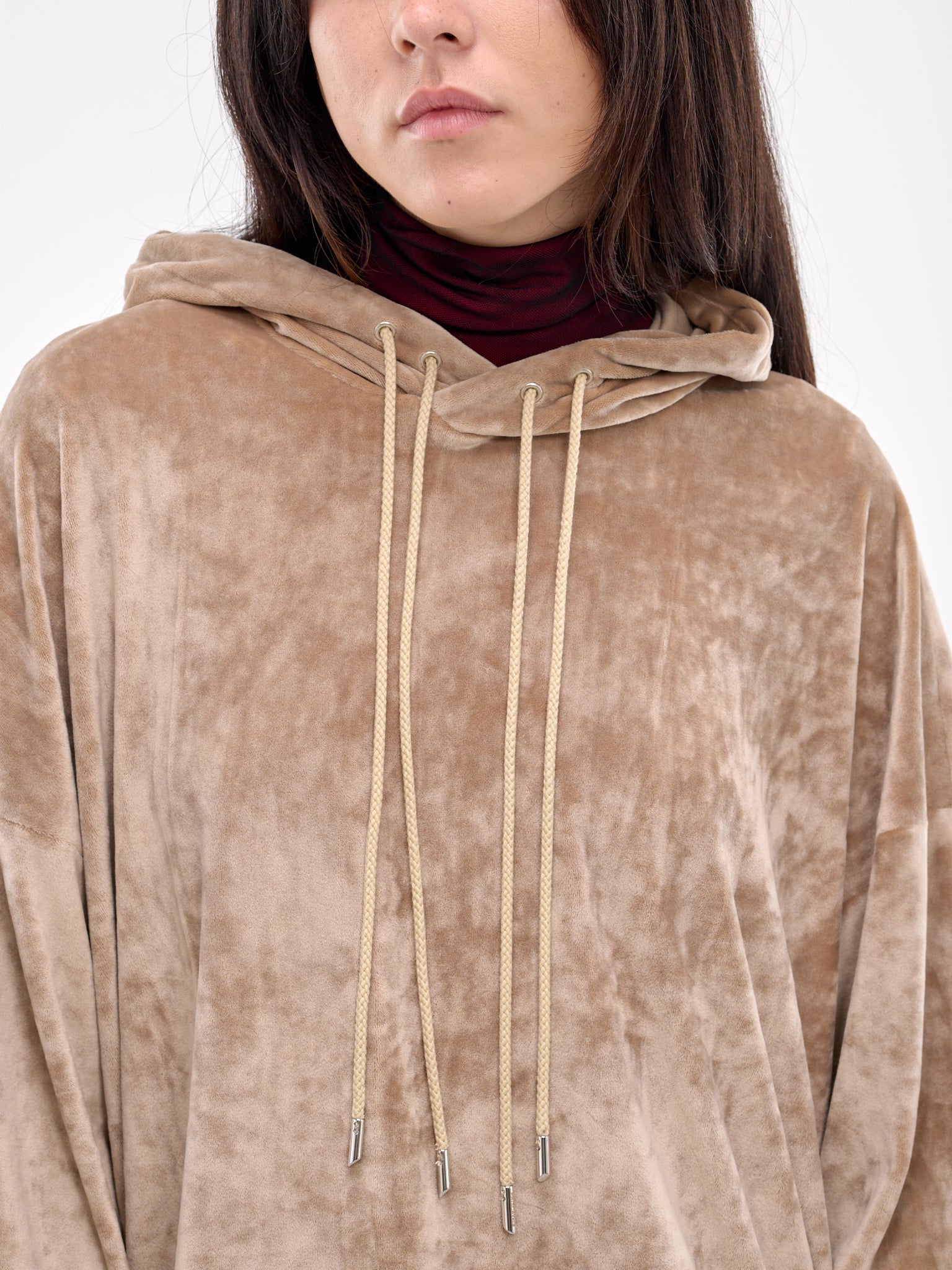 Velour Hoodie (007023-204-SAND)