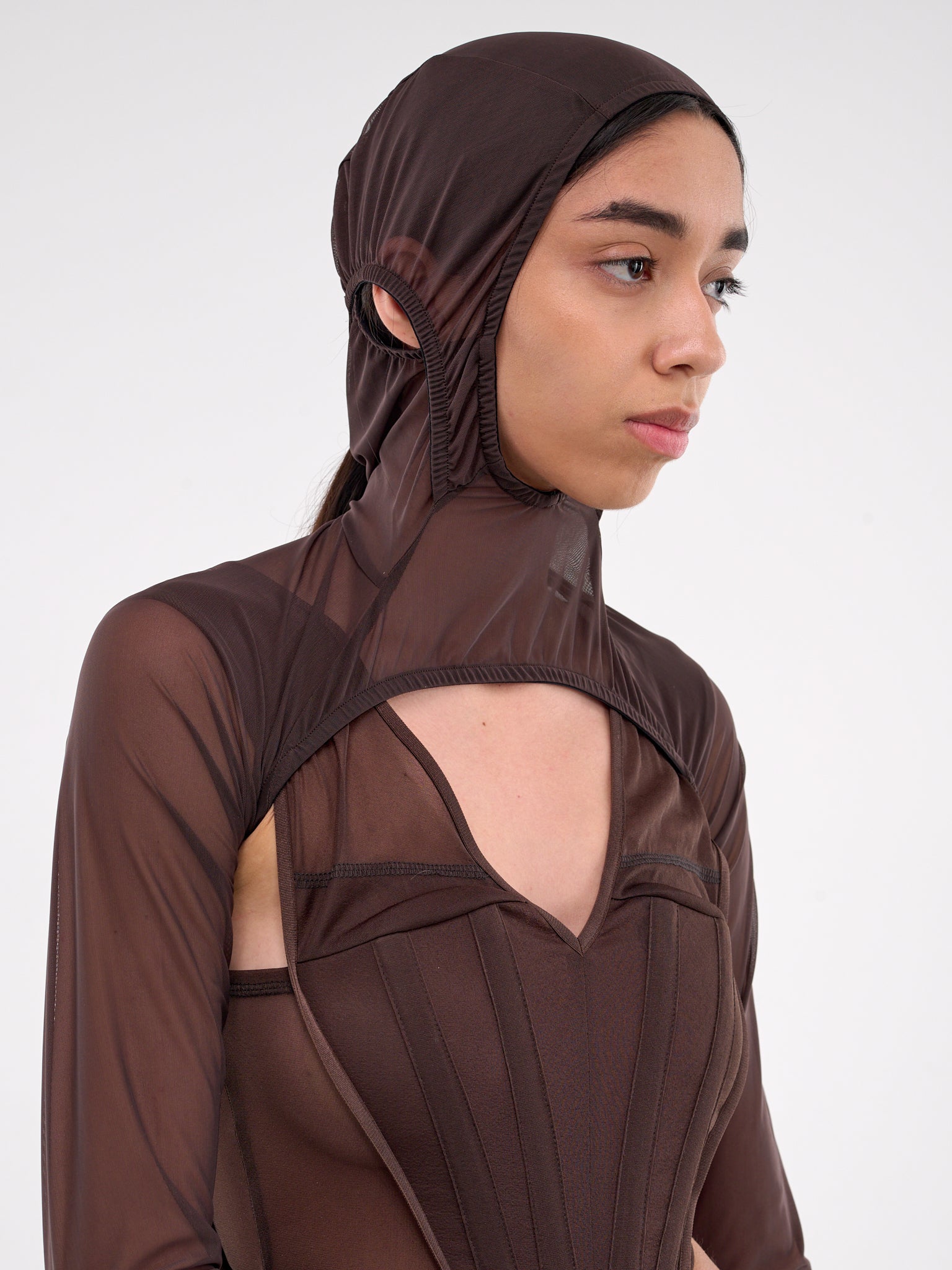 Mesh Hood Sleeves (01-08-BROWN)