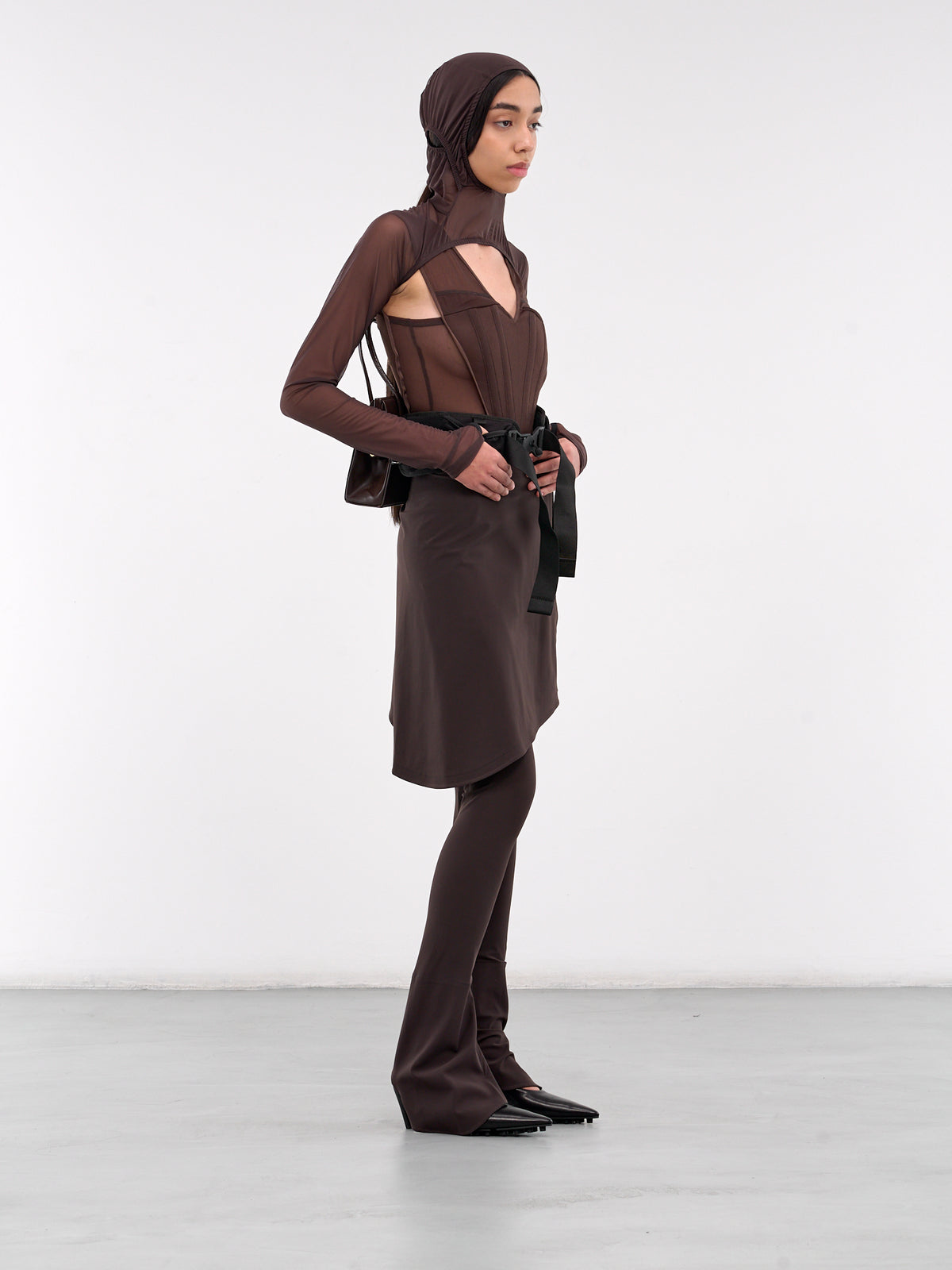 Mesh Hood Sleeves (01-08-BROWN)