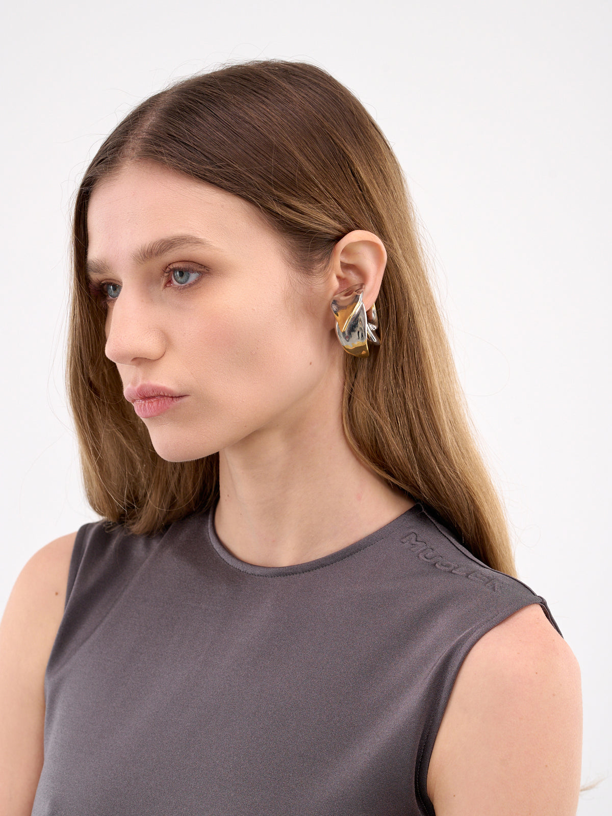 Petali Ear Cuff (F24-EA005-S-SILVER-GOLD)