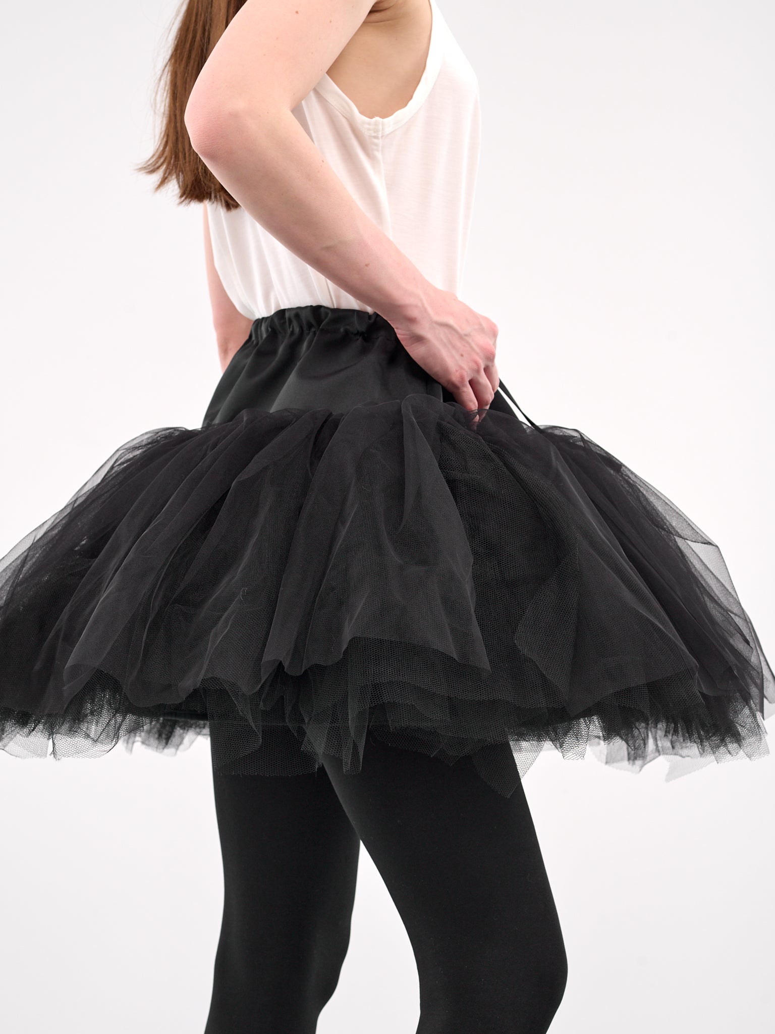 Elasticated Ballet Tutu Skirt (3139-0035-NET-BLACK)