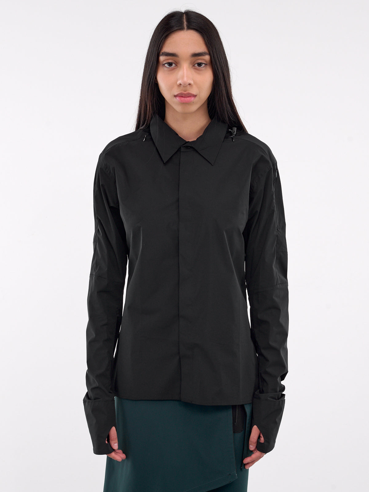 Hooded Shirt (02-18-BLACK)