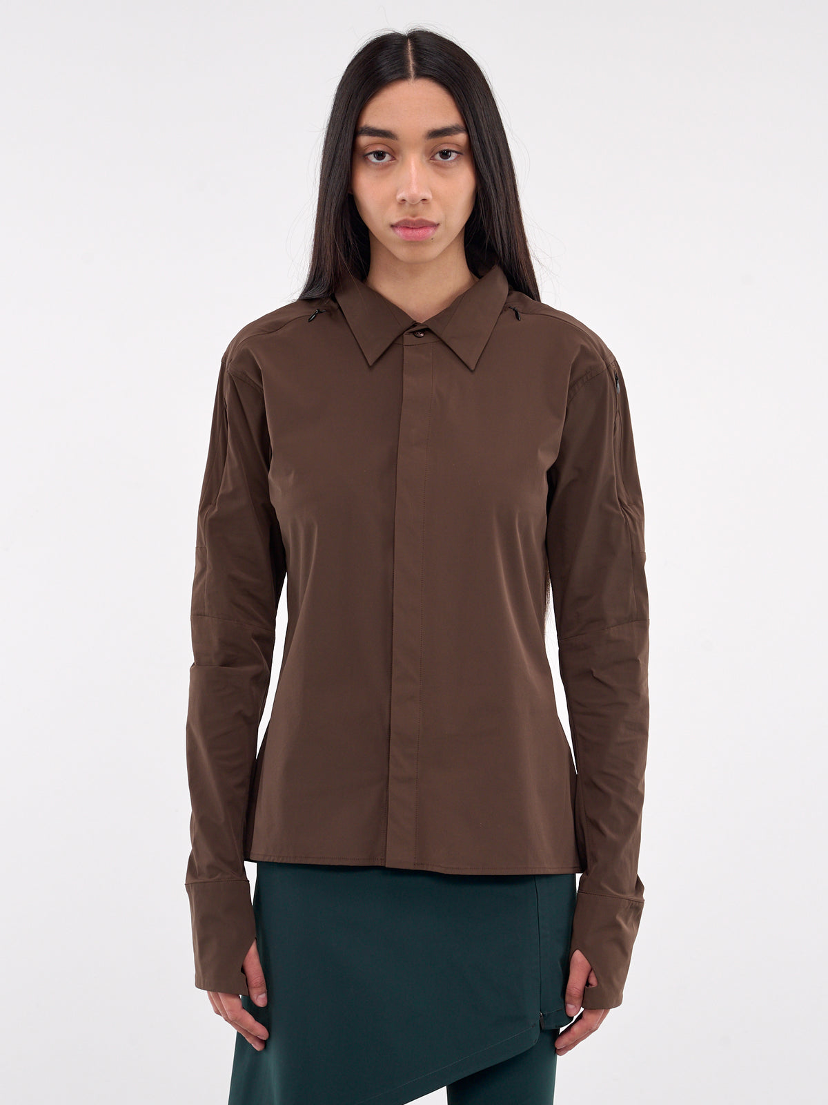 Hooded Shirt (02-18-BROWN)