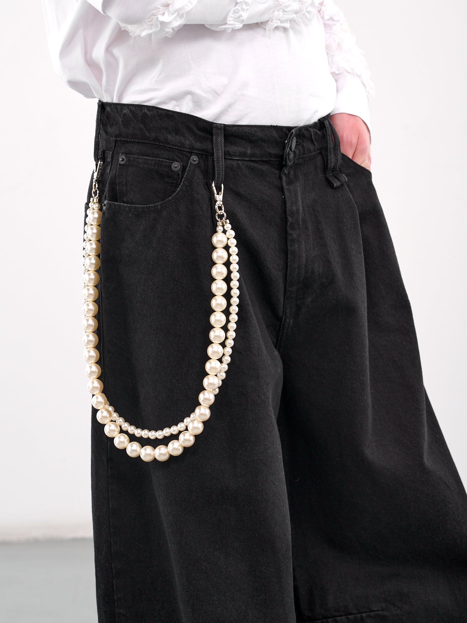 Pearl Wallet Chain (STRAP2-M-0904-PEARL)