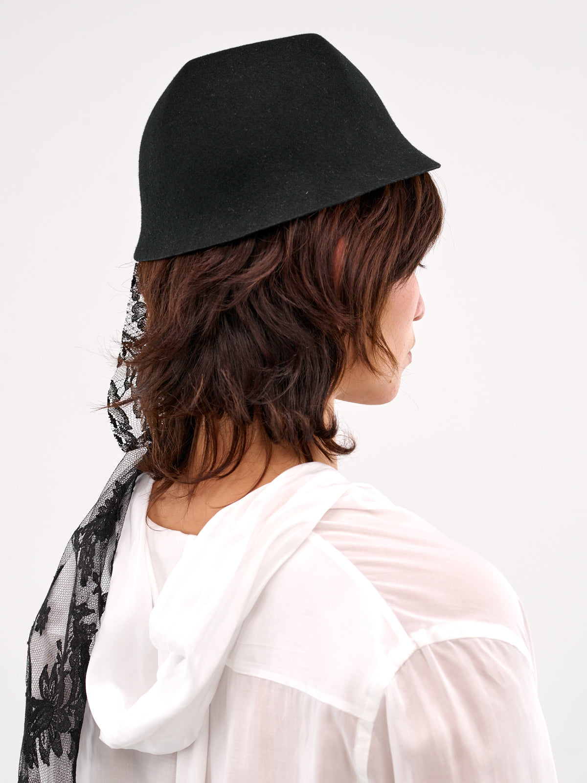 Veil Draped Hat (FP-H09-868-1-BLACK)