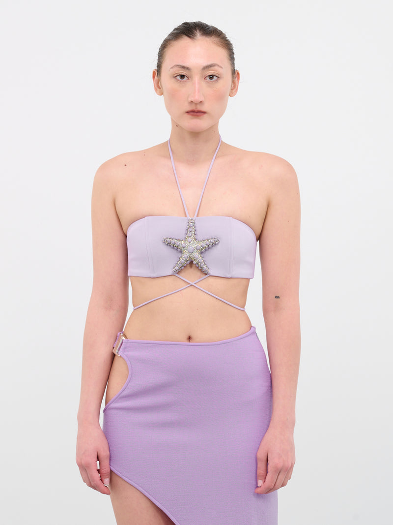 Crystal Starfish Bra Top (03BR-LILAC)