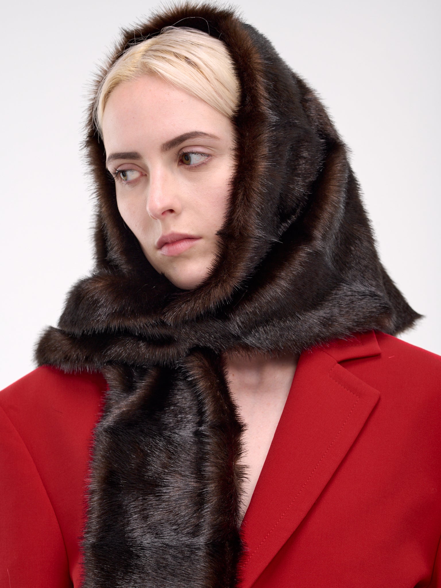 Faux Fur Scarf (04-384924-BROWN)