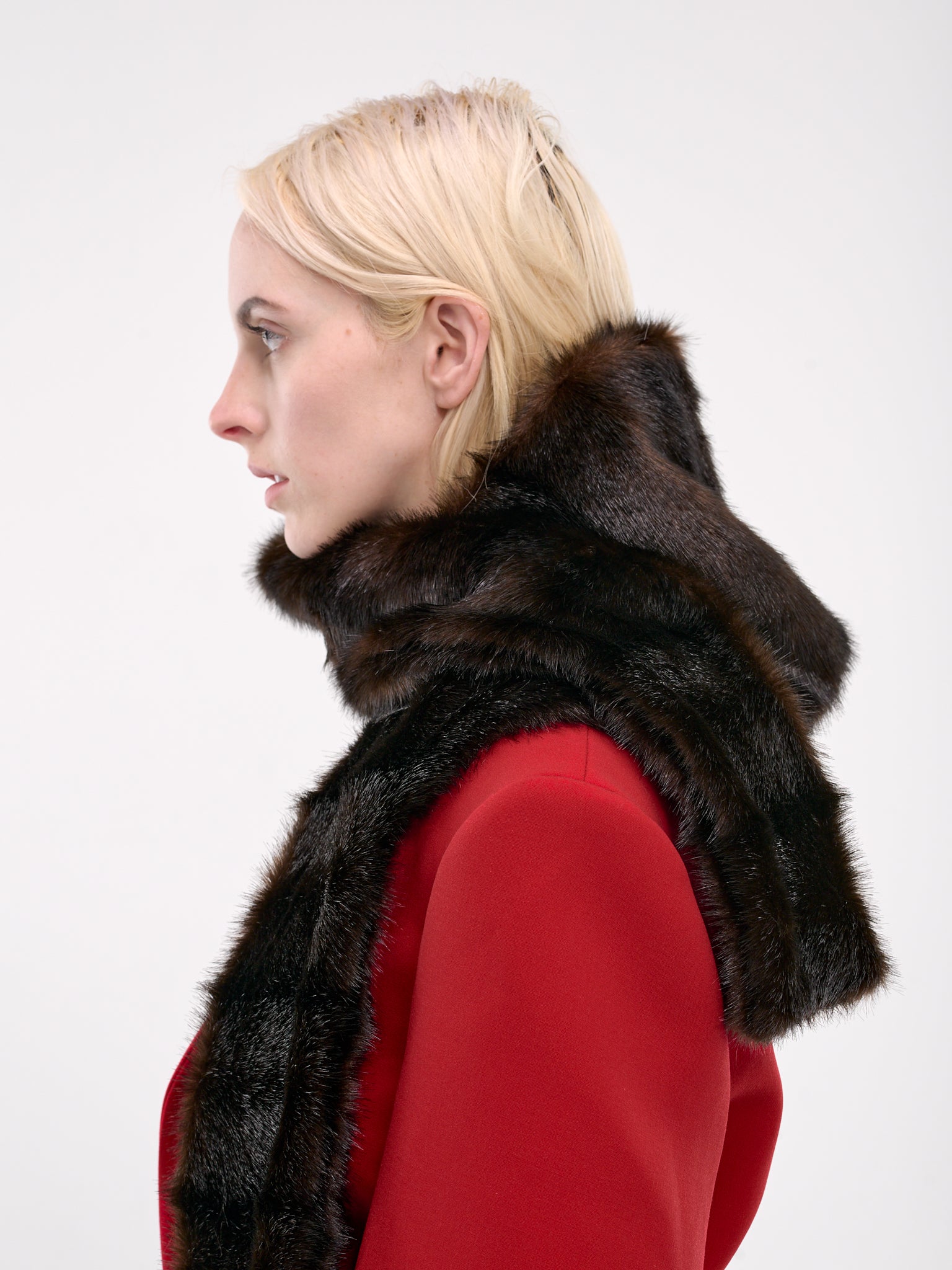 Faux Fur Scarf (04-384924-BROWN)